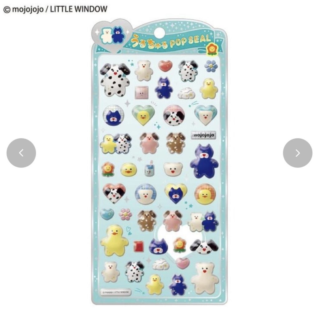 うるちゅるポップシール mojojojoイラスト
